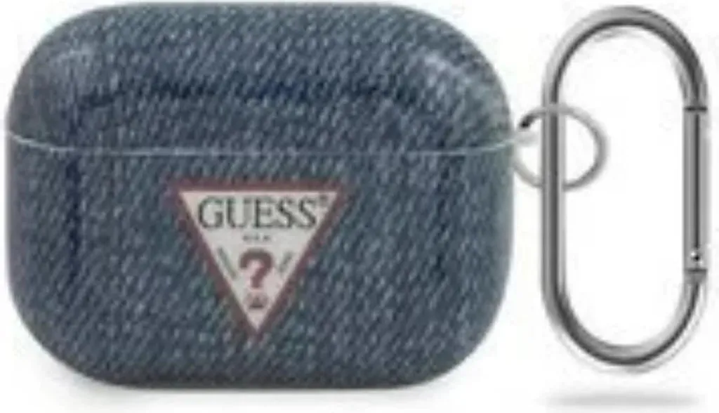 Cover Guess Anti-Urto AirPods Pro Blu Scuro con Gancio Jeans