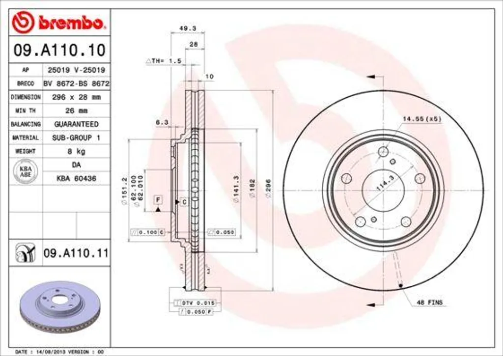 Disque de Frein Brembo pour Camry et RX : Sécurité Totale en Ville