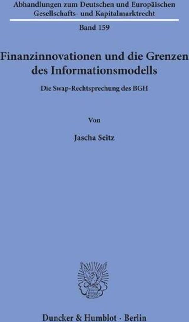 Finanzinnovationen und die Grenzen des Informationsmodells