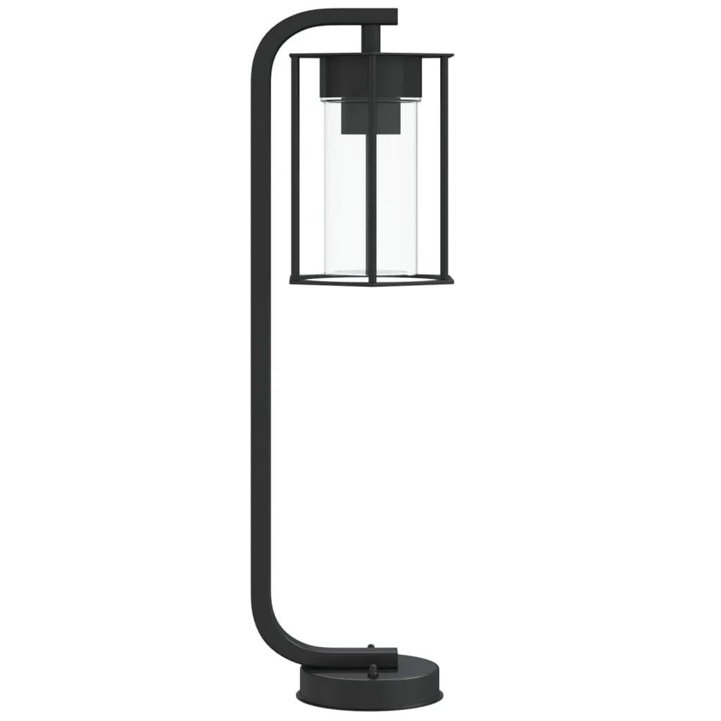 3 Lampes d'allée Inox Noir 60 cm Résistantes aux Intempéries Extérieur