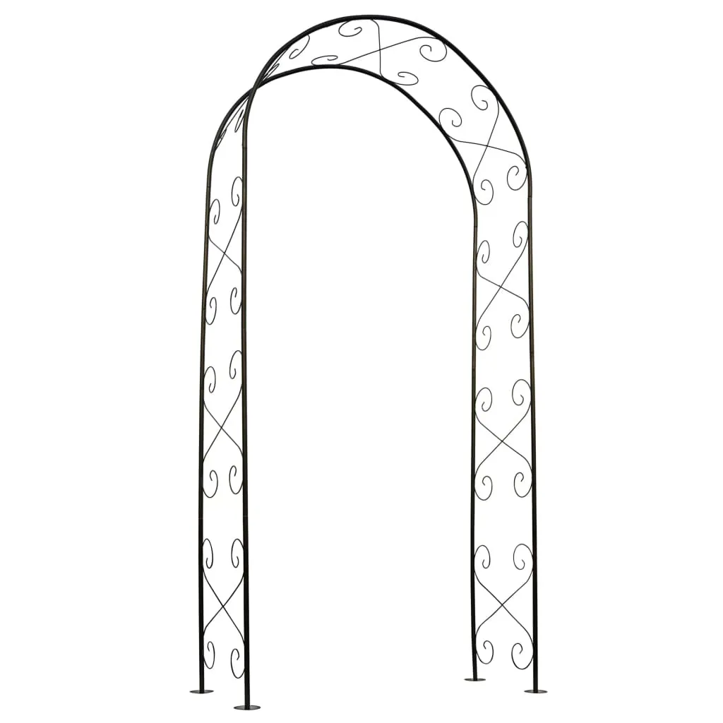 Arche de fleurs pour entrée de jardin et pergola de mariage noire