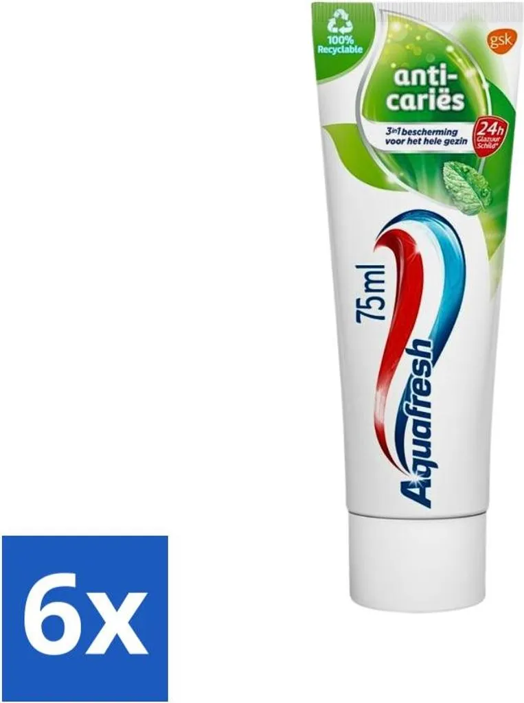 Aquafresh Anticarie 75ml x6 - Il Tuo Rituale di Igiene Quotidiana