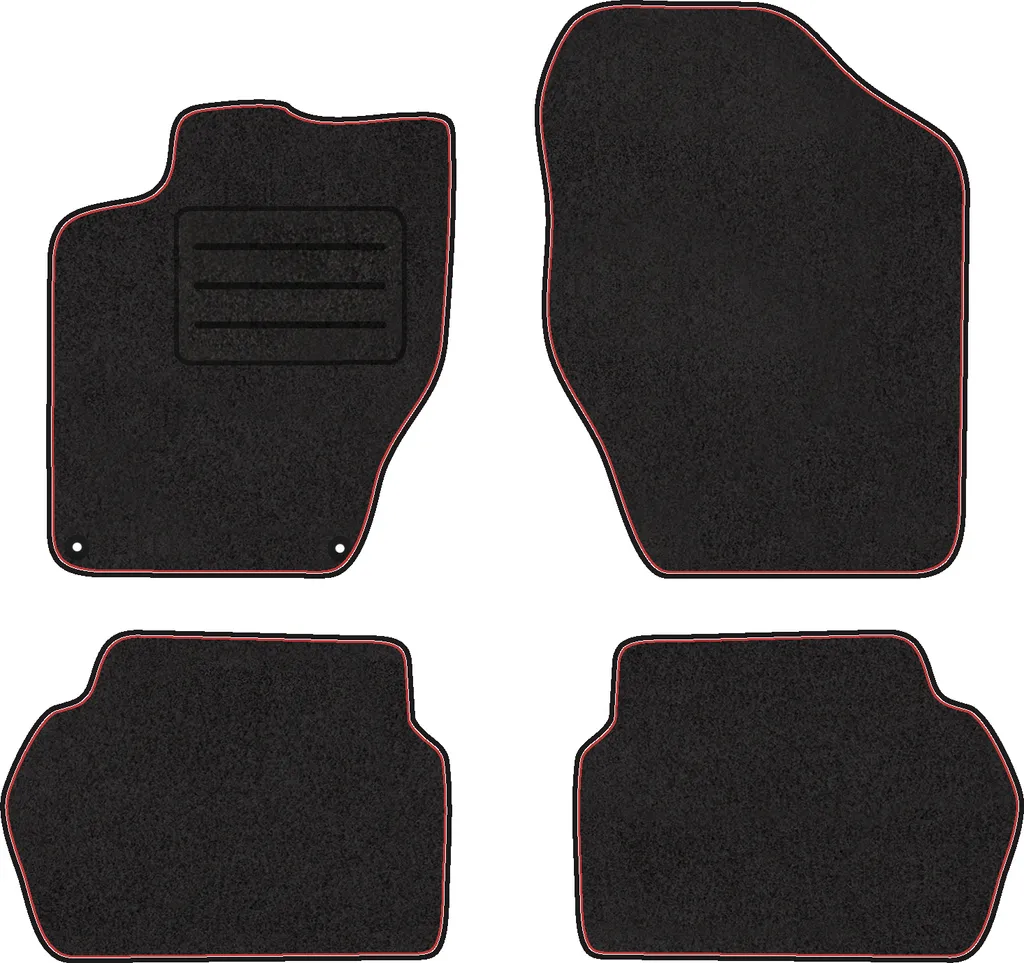 Kit 4 Tappetini Velluto Rosso per Citroen DS4 2011-2018 - Promo!