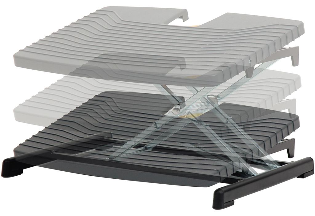 BakkerElkhuizen Pro 959 Footrest, Czarny, Szary, Zdjęcie produktu 