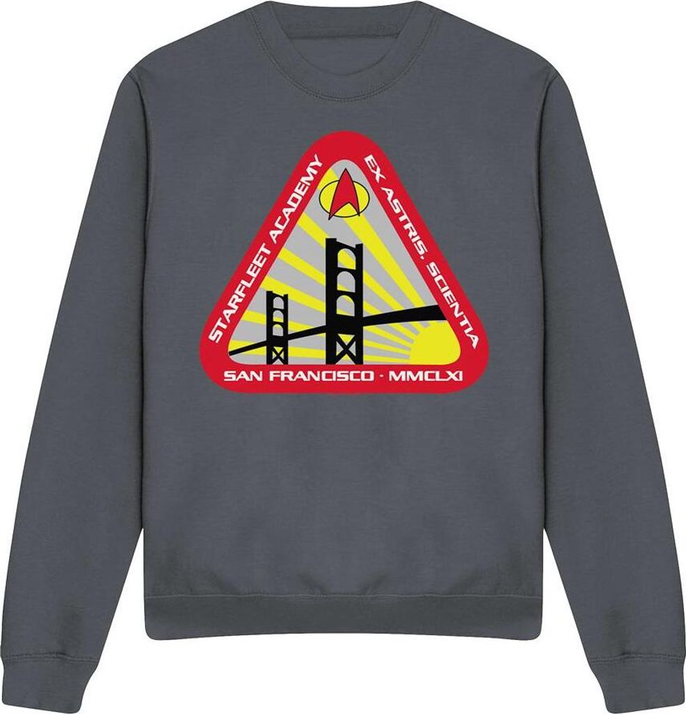 Star Trek - "Starfleet Academy" Sweatshirt für Herren/Damen Uni TV12241 (M) (Holzkohle)
