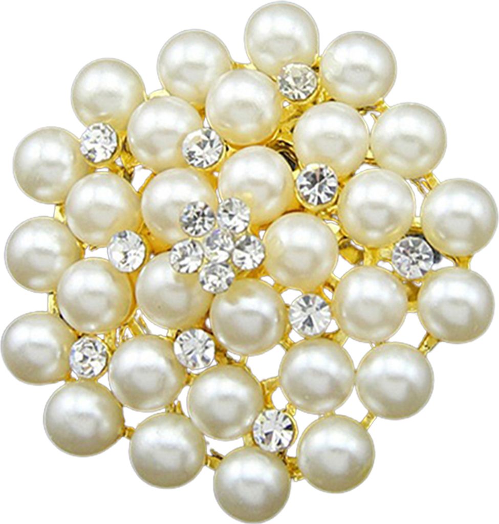 Breastpin Elegante, einfach passende Legierungs-Blumen-Kunstperlen-Frauen-Brosche für Verabredungen-3