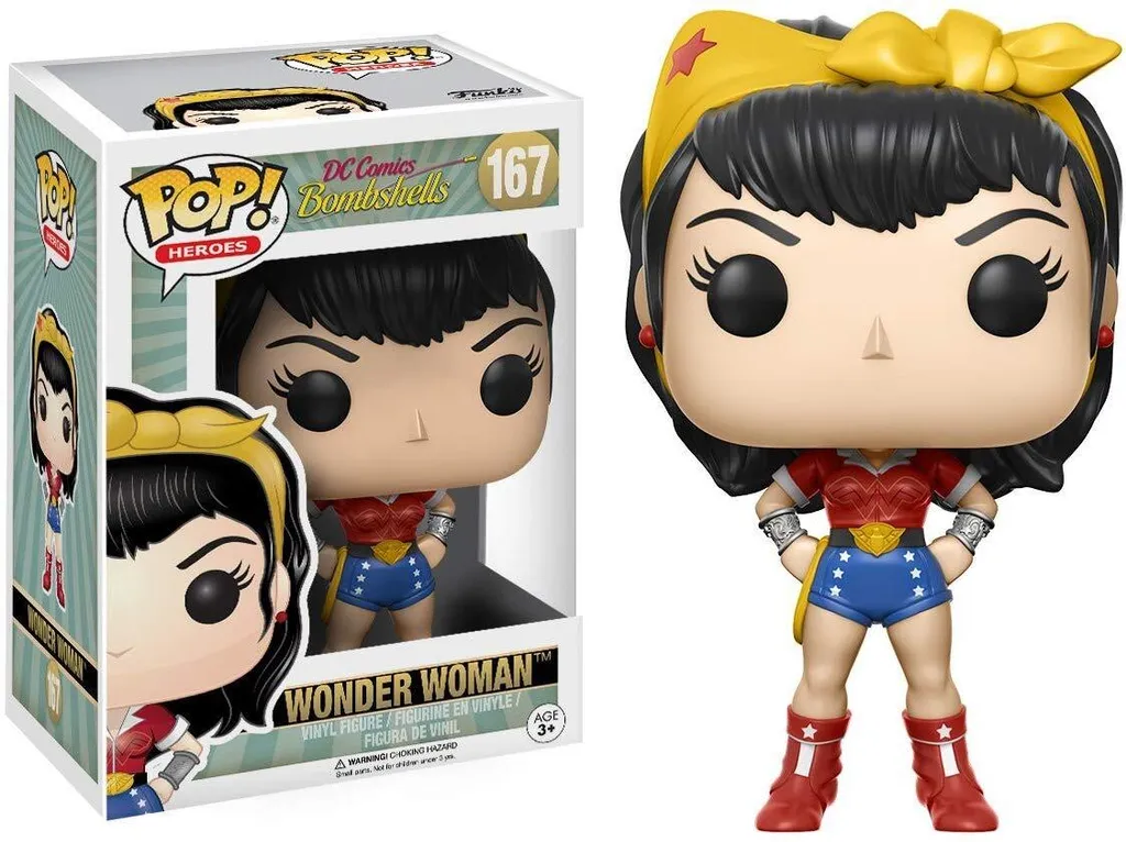 Figurine Pop Wonder Woman 167 DC Bombshells - Statuette de Collection