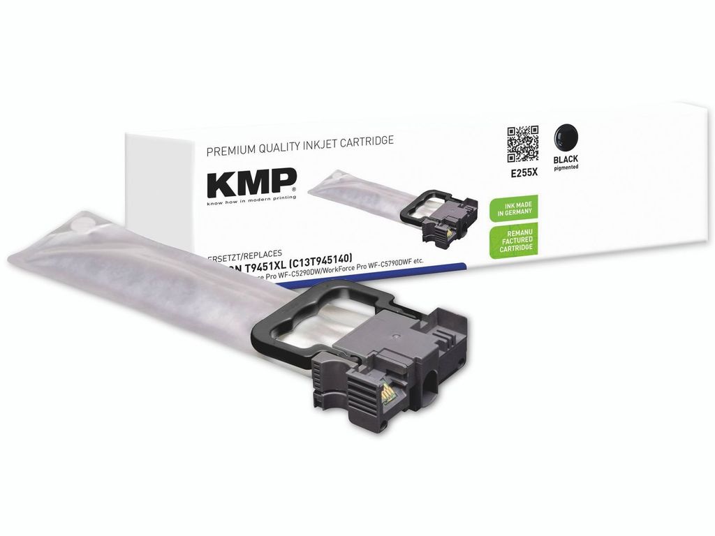 KMP Patrone Epson T9451 black 5000 S. E255X remanufactured