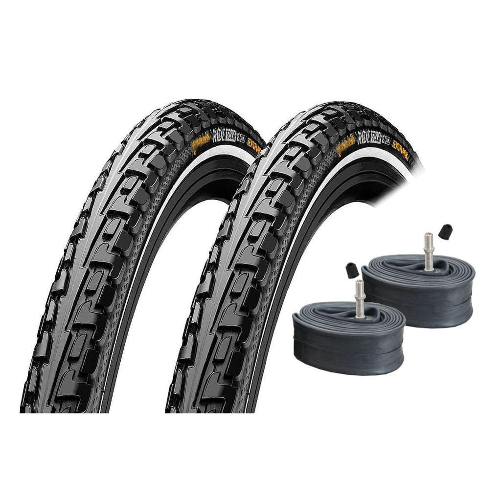 2x CONTI Reifen 28" RIDE TOUR REFLEX 37-622 28x1 3/8x1 5/8 + 2x AV Schläuche