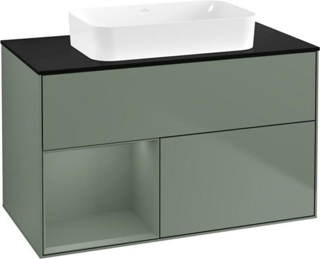 V&B Waschtischunterschrank Finion 100x60,3 cm, Rg l Oli. m Lac, Oli. m Lac