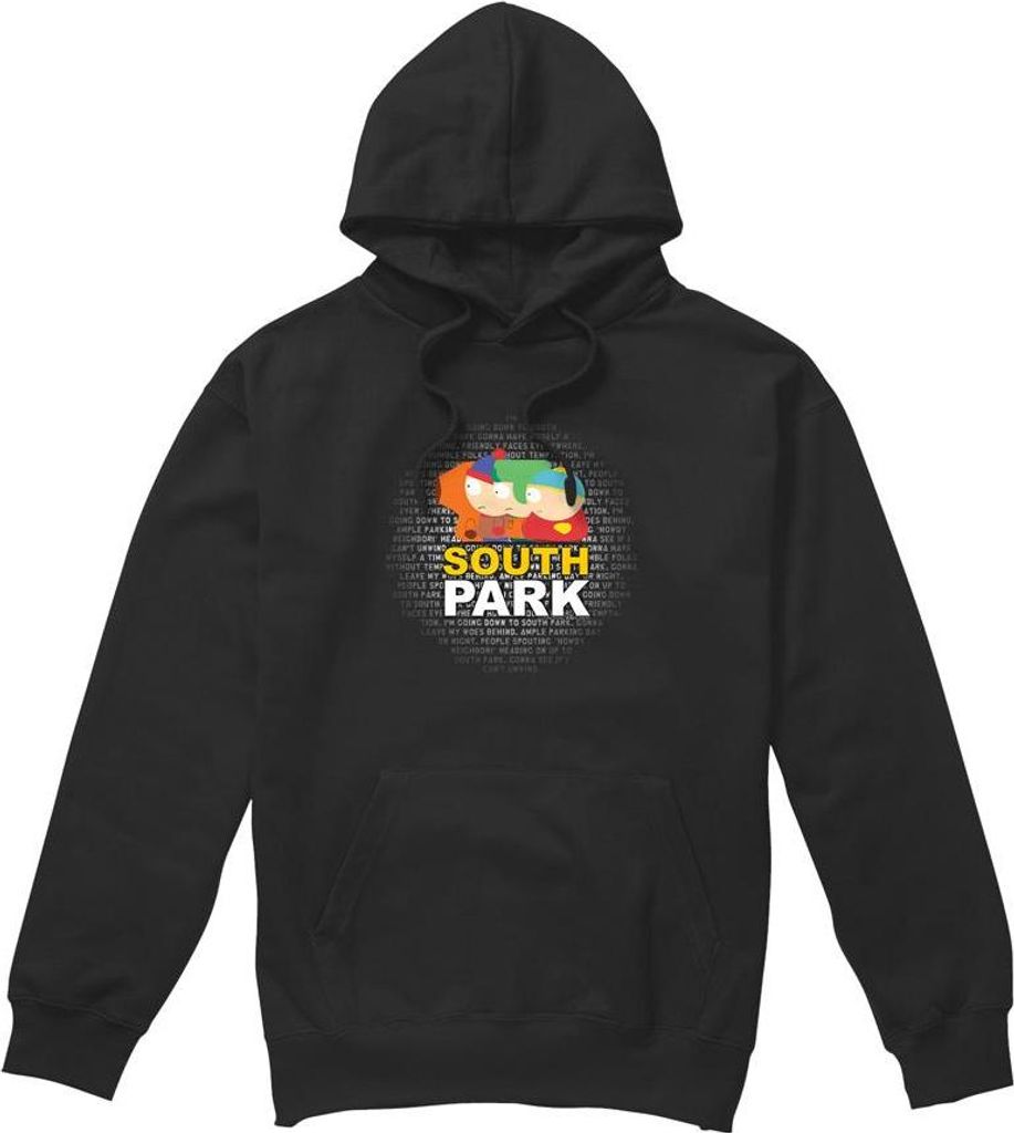 South Park - "Lyrics" Kapuzenpullover für Herren TV9268 (XXL) (Schwarz)
