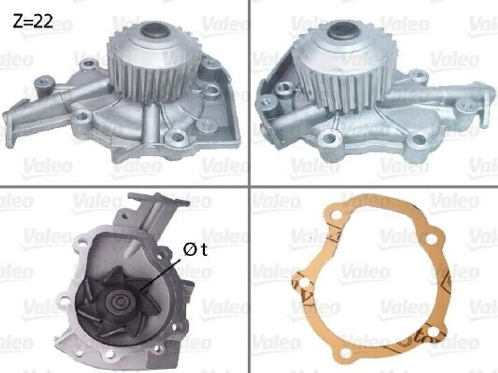 Pompe à eau moteur Valeo pour Chevrolet Aveo et Spark M200 haute qualité