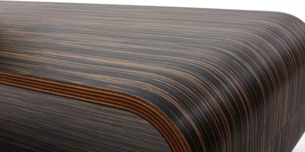 Table basse robuste zébrée 90cm - Solution salon élégant et durable - 3