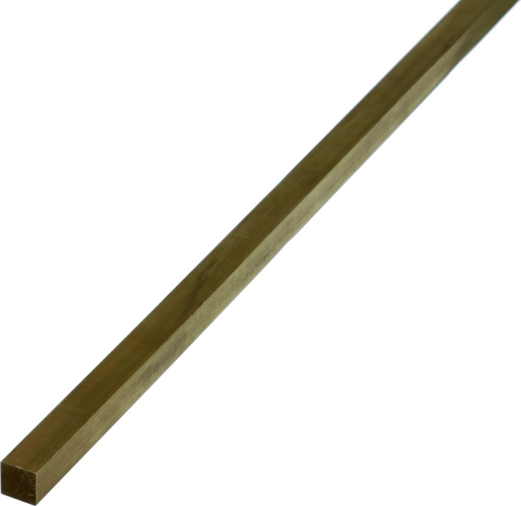 Alberts 471019 Barra quadrata, ottone, 1000 x 6 x 6 mm Immagine del prodotto 