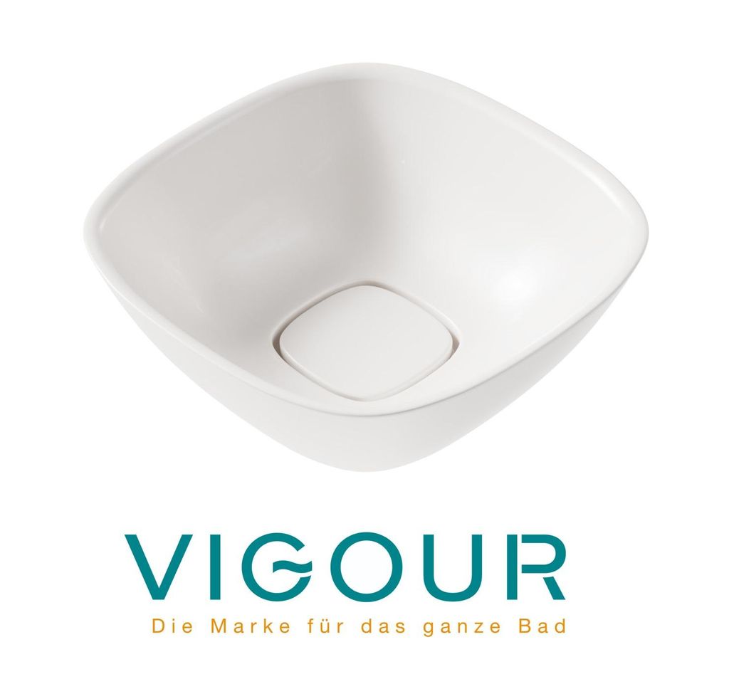VIGOUR VOGUE Aufsatzschale ProtectPlus VIG Beschichtung 30cm, weiß
