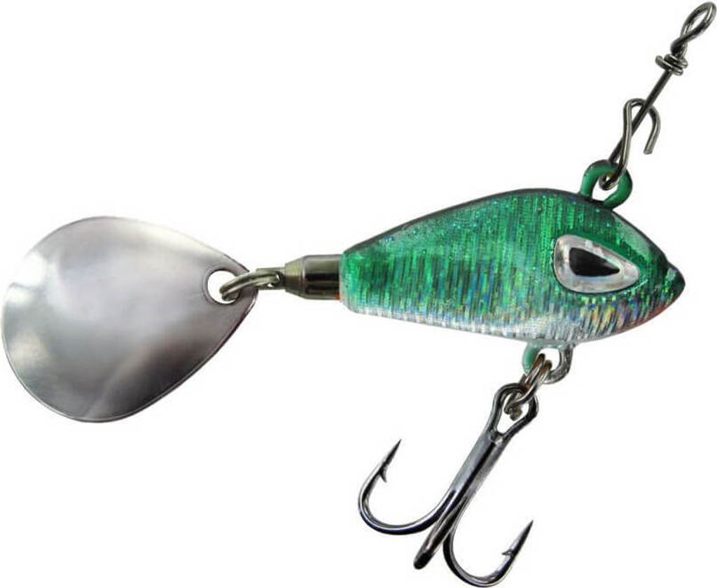 Jenzi Phantom-F Spinner Jig 3,5cm 14g UV Grün Silber