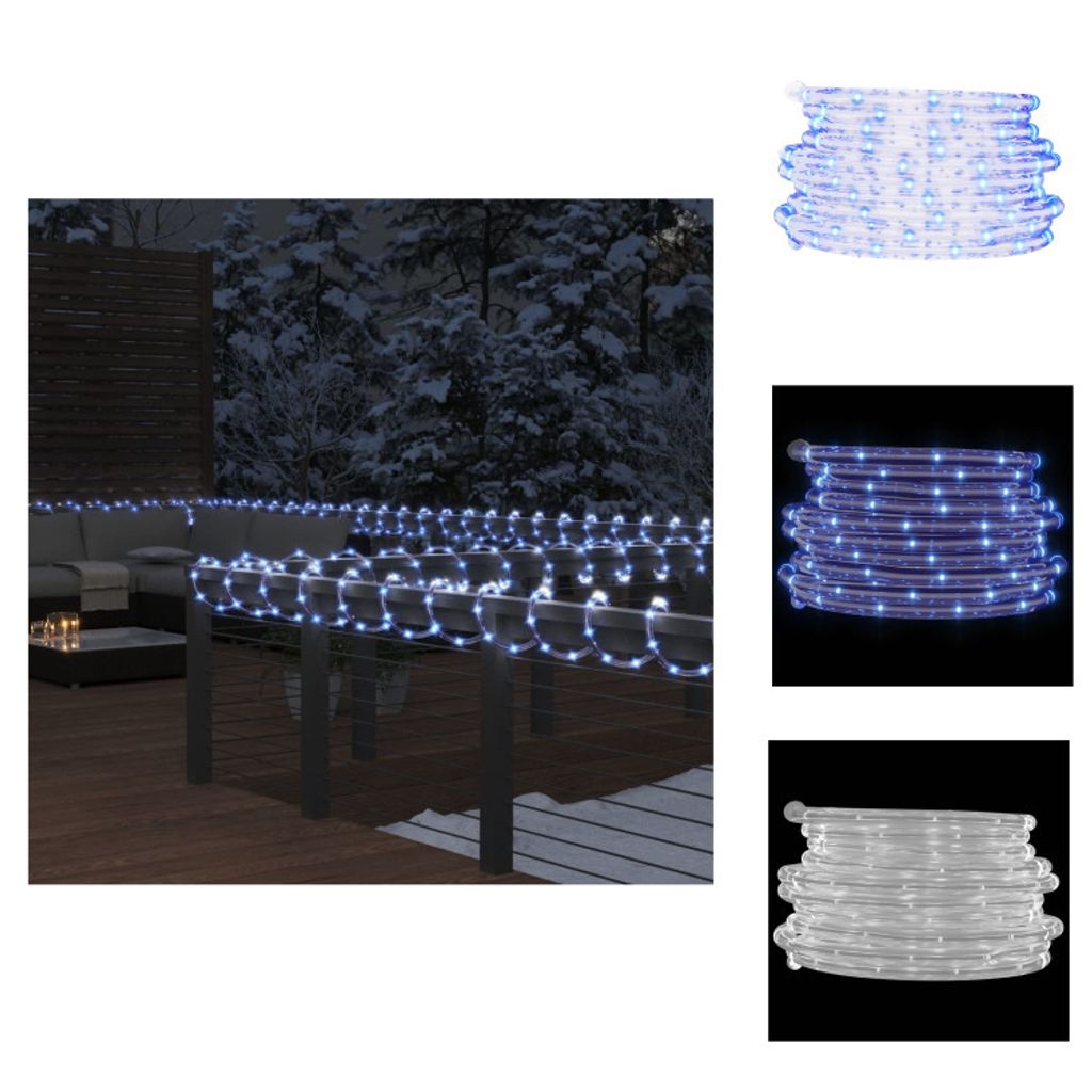 vidaXL Lichtschlauch 240 LEDs Kaltweiß 10 m PVC - Weihnachtsbeleuchtung