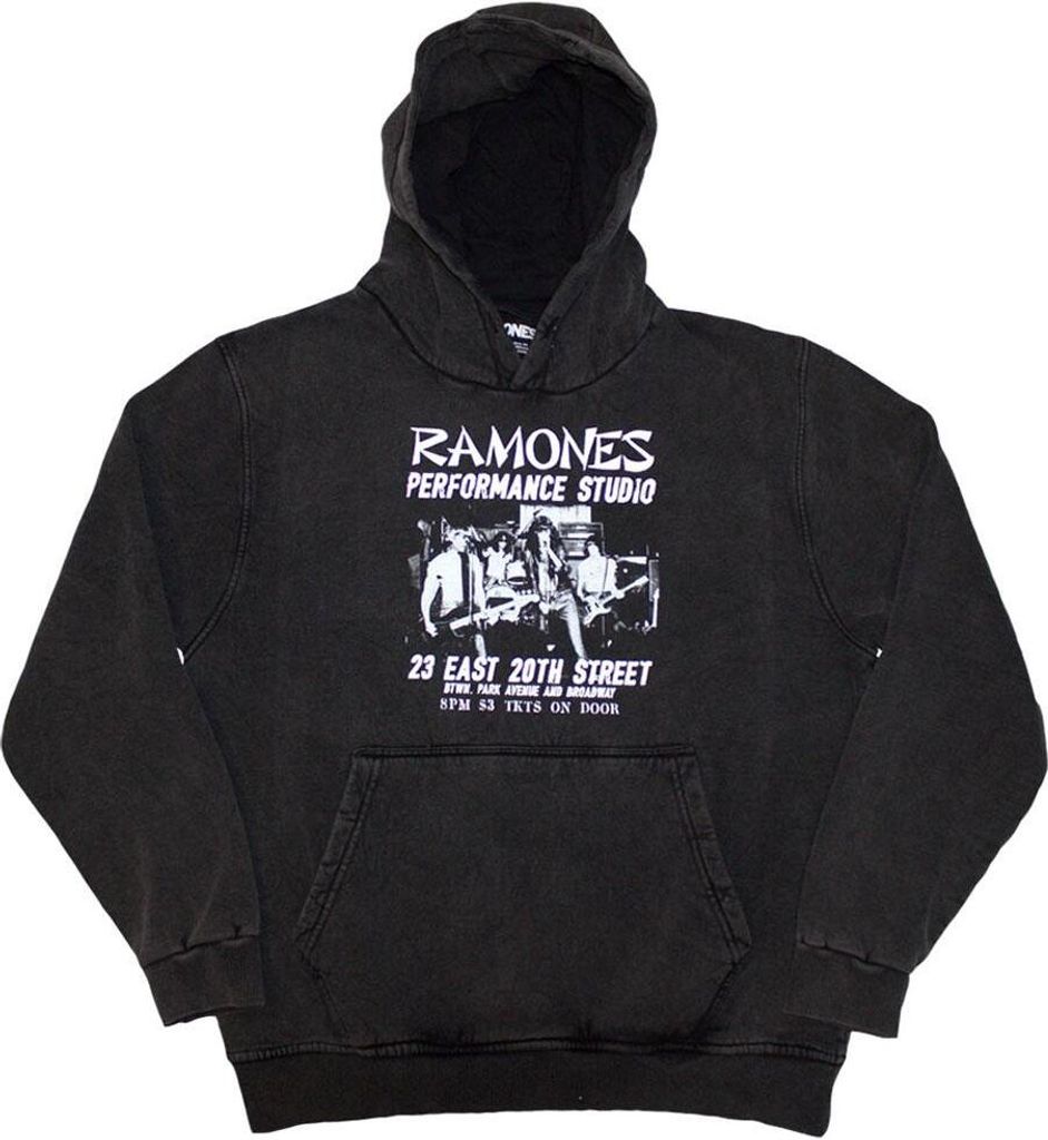 Ramones - "East Village" Kapuzenpullover Zum Überziehen für Herren/Damen Uni RO12825 (XXL) (Anthrazit)