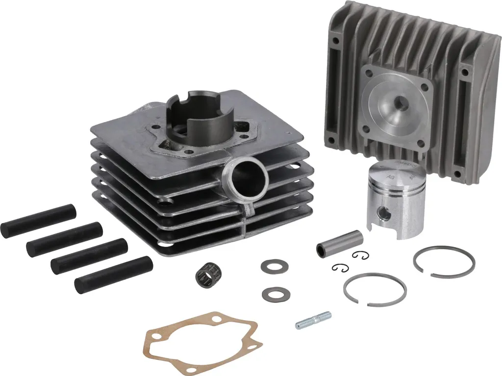 Cylindre S70 SR80 70cm3 Ø45mm avec culasse et piston pour post-inversion