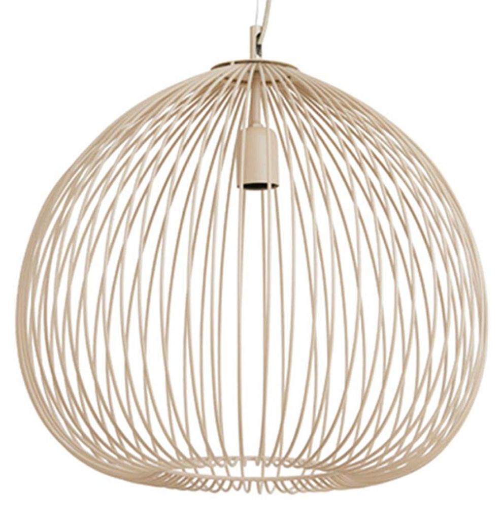 Suspension - beige - Rilana - métal - Ø 45cm - E27 - Image du produit 