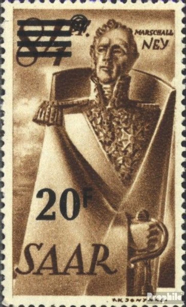 Briefmarken Saarland 1947 Mi 237II gestempelt Berufe und Ansichten