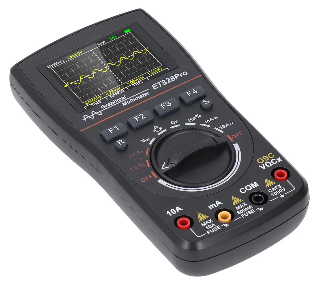 Oscilloscope multimètre numérique 50 Msps haute vitesse écran couleur