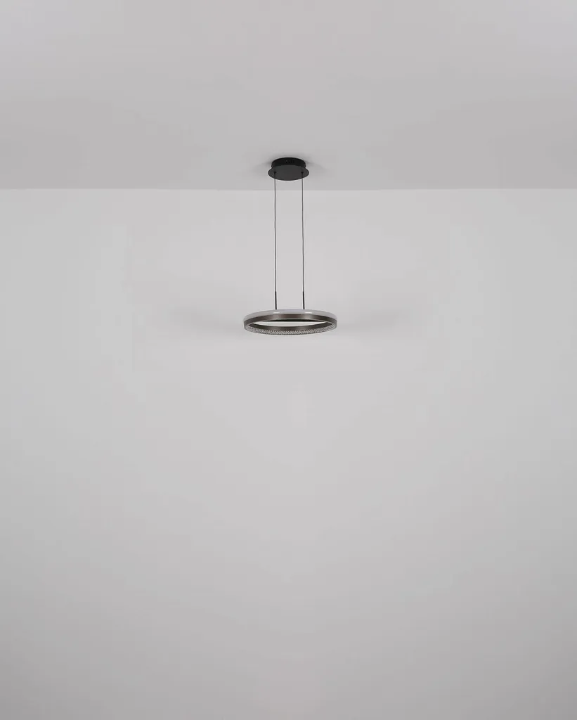 Lampadaire arc LED noir tactile dimmable grande hauteur 190cm design