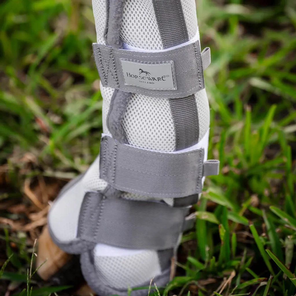 Protection Membres Poney Anti-mouches Horseware Fly Boots en Argent
