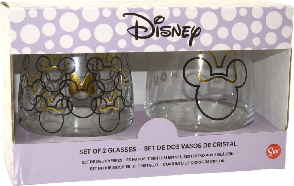 Stor Minnie Set Mit 2 Maus-gläsern Durchsichtig  Produktbild 