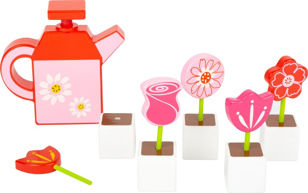 Small Foot 12048 Blumen-Set mit Gießkanne (1 Set)