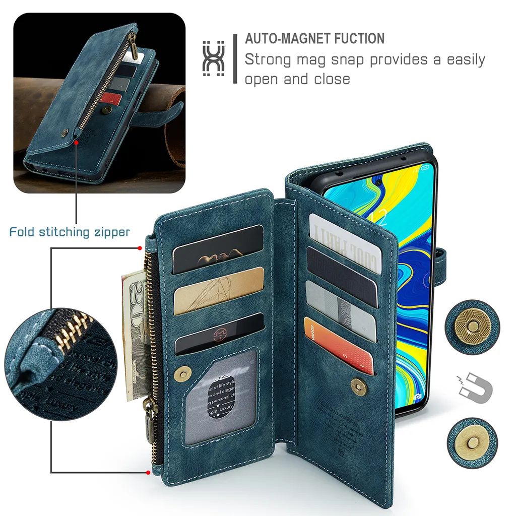 Custodia in pelle per XIAOMI RedMi Note 9 Pro,Flip