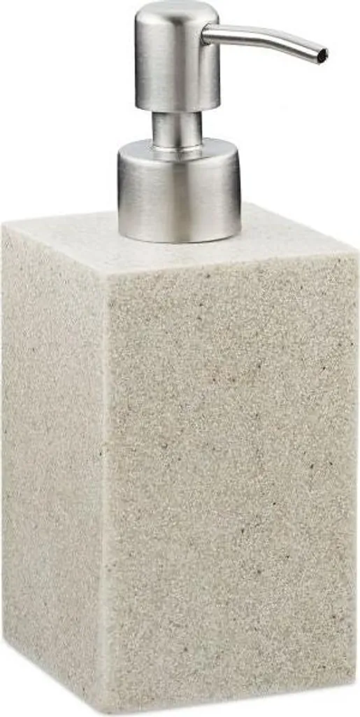 Dispenser Sapone Inox Satinato - Accessorio Bagno e Cucina Design