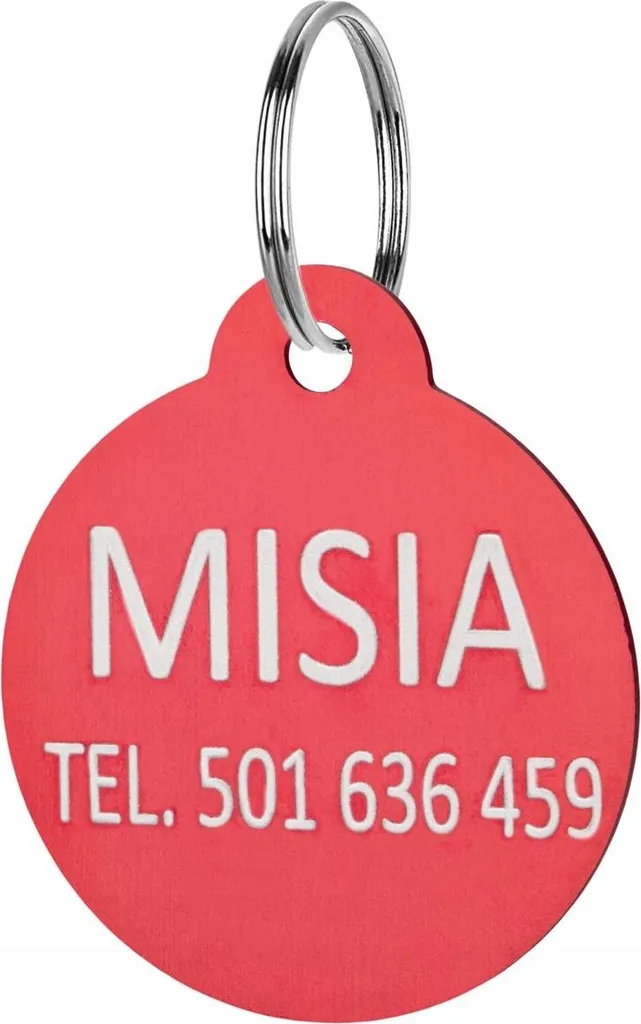 Évitez la perte de votre animal avec ce porte-adresse rouge pour collier