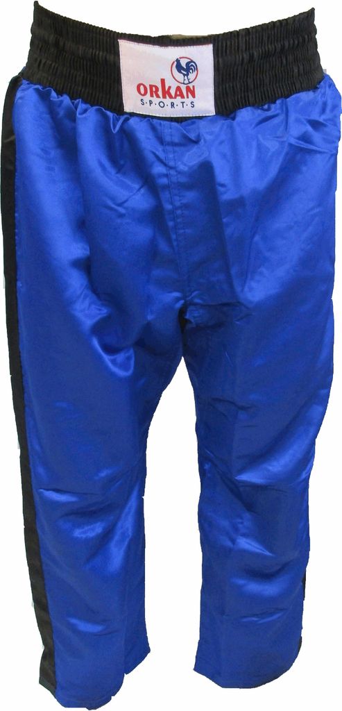 Orkan Satinhose mit Streifen blau/schwarz 160