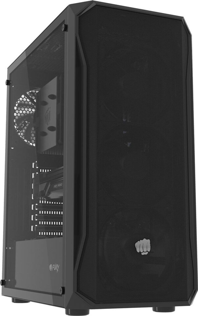 Fury COMPUTER CASE Shobo SH4F MIDI TOWER WITH WINDOW Black
