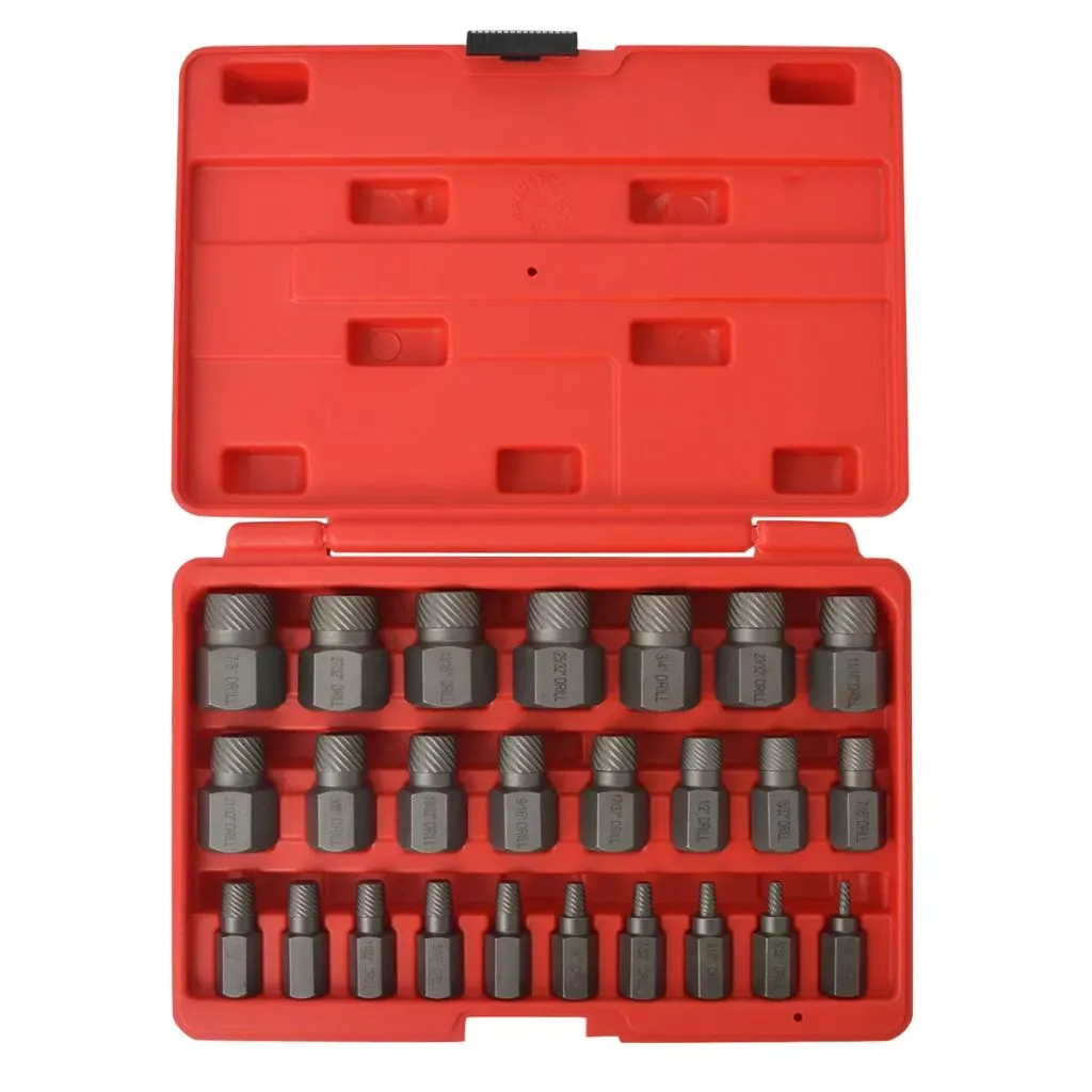 Solution vis bloquées : Set 25 extracteurs vidaXL dents multiples acier - 4
