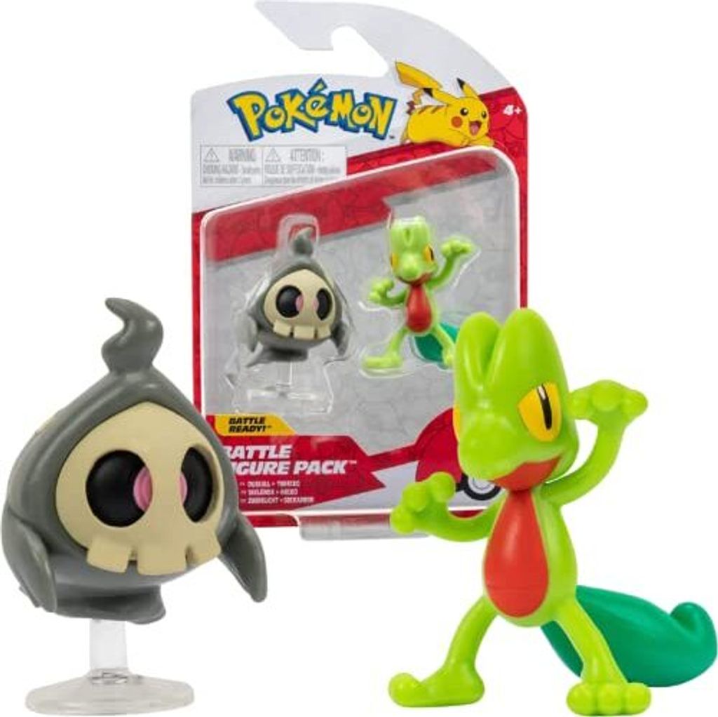 Pokémon Action Figure 5 Cm – Duskull E Treecko – Confezione 2 Pezzi – 2023