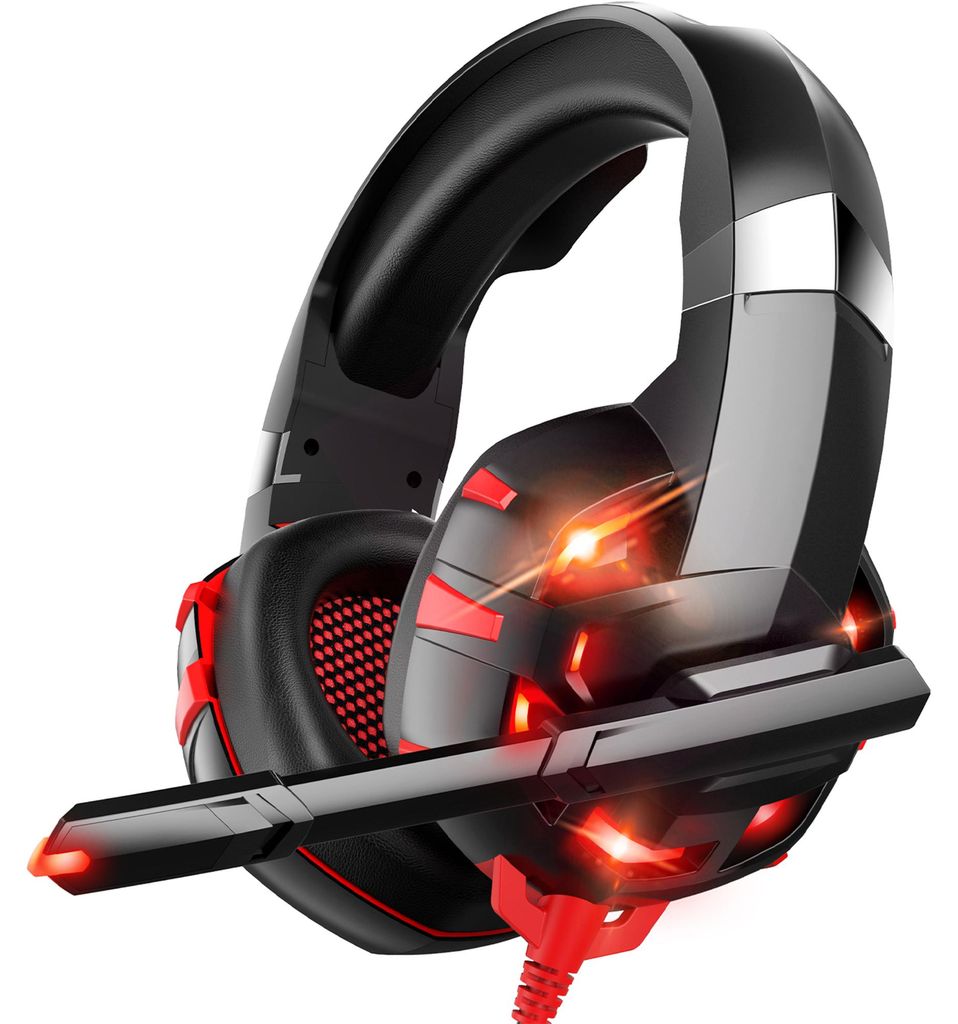 Strex Gaming Headset met Microfoon Rood - PC + PS4 + PS5 + Productafbeelding 
