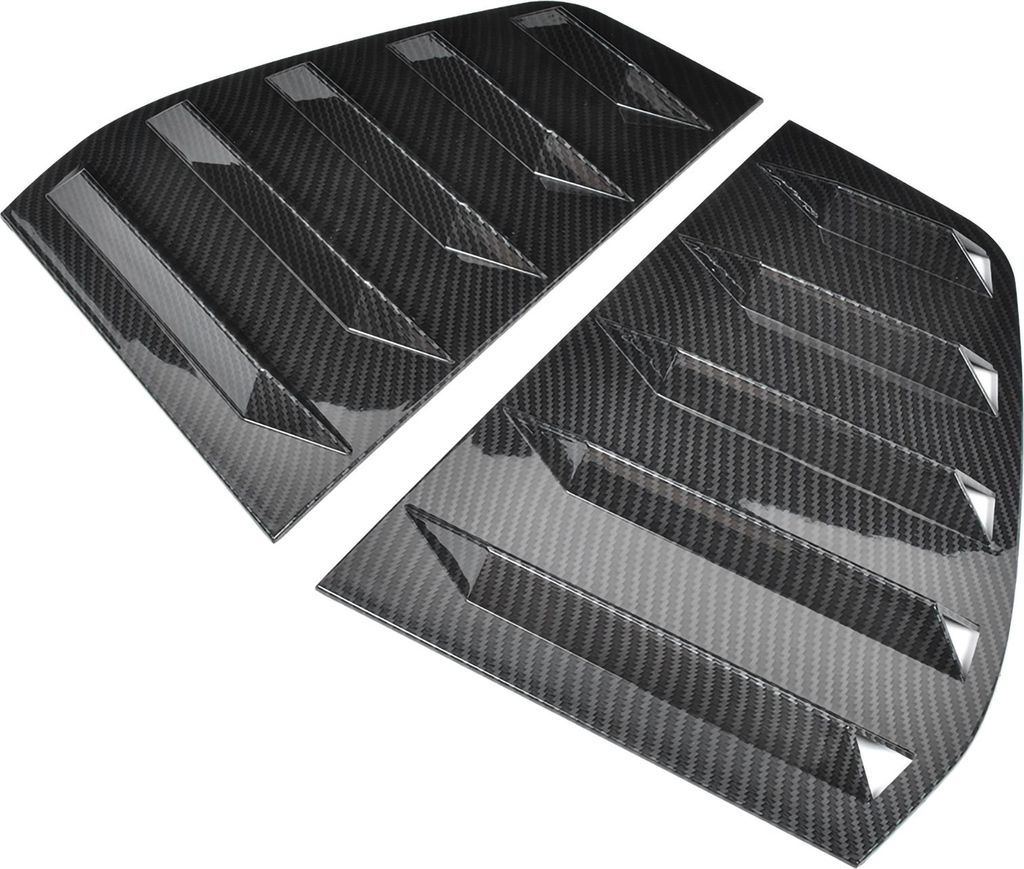 Paar seitliche Lüftungsschlitze, Luftschlitze, Auto-Modifikation, passend für R Mk6 2009–2013, Kohlefaser-Stil
