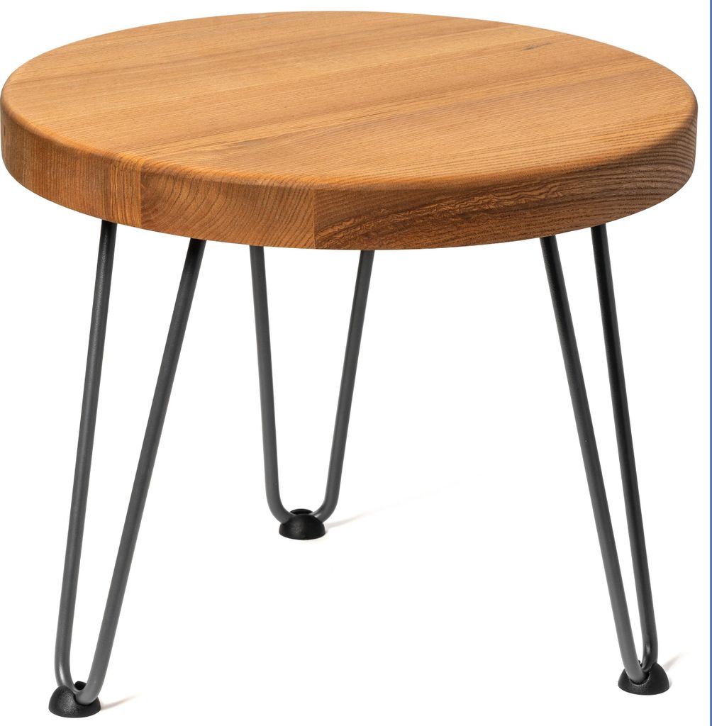 LAMO Manufaktur Couchtisch rund aus Holz 40 cm | Beistelltisch couch | Nachttisch Holz, Wohnzimmertisch klein, Kaffeetisch | Stärke: 40 mm, Farbe:...