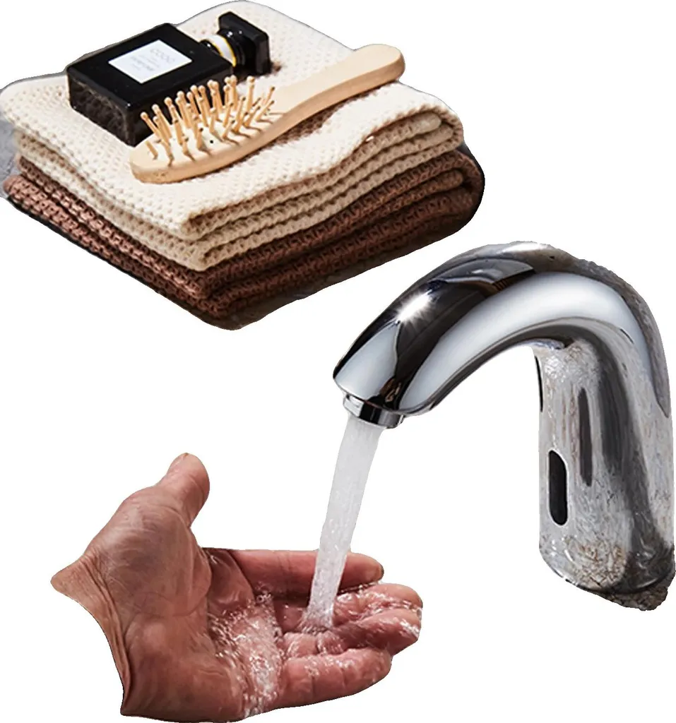 Robinet électronique pour hygiène parfaite sans contact en inox durable