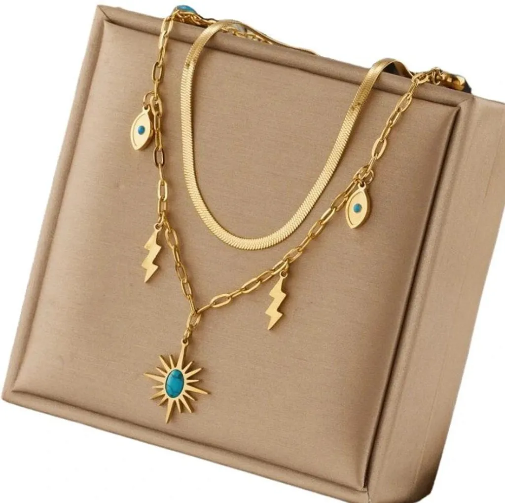 B&J Collana Euniker Oro da Donna Taglia Unica - Eleganza Senza Tempo