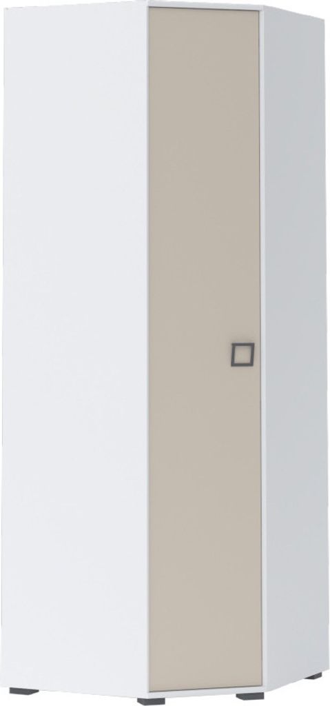 Kleiderschrank / Drehtürenschrank Kinderzimmer Weiß 236x86x86 cm