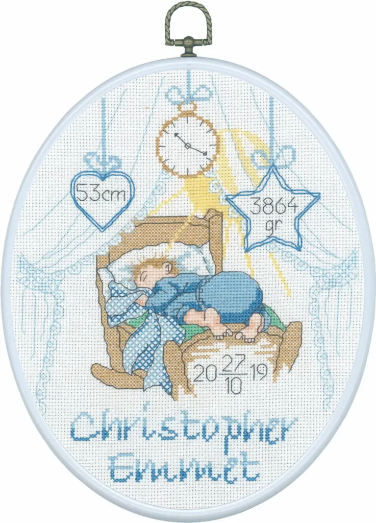 Kit broderie complet Permin 20x26cm avec cadre pour finition facile