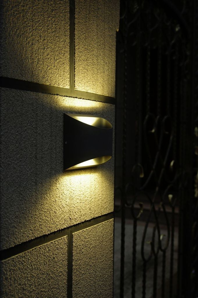 Lutec LED Außenwandleuchte Dodd anthrazit Up- & Downlight Produktbild 12