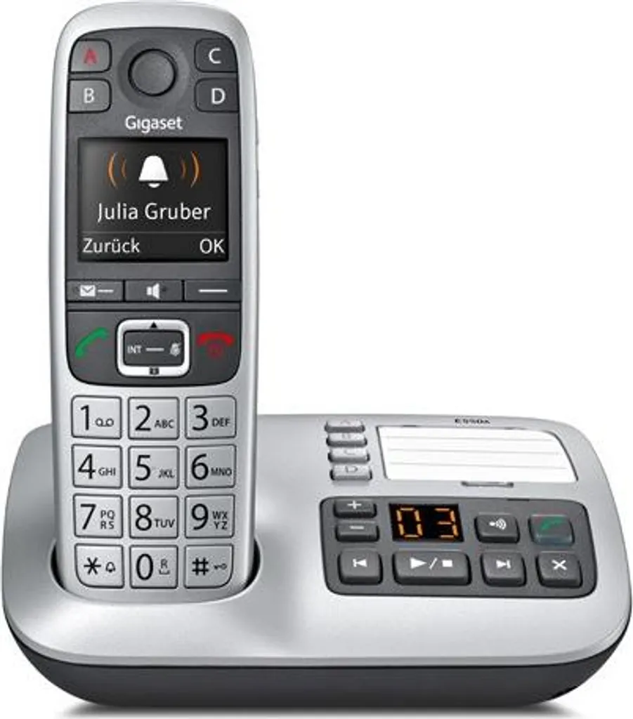 Cordless Elegante Gigaset E560A Nero Argento - Design e Funzioni - 2