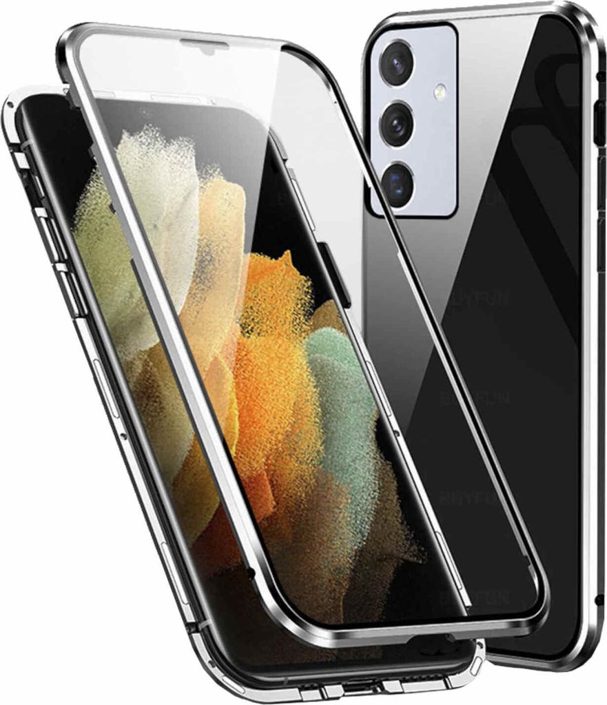Für Samsung Galaxy A14 5G / 4G Handy Tasche Magnet Glas Bumper Hülle Etuis Case Cover