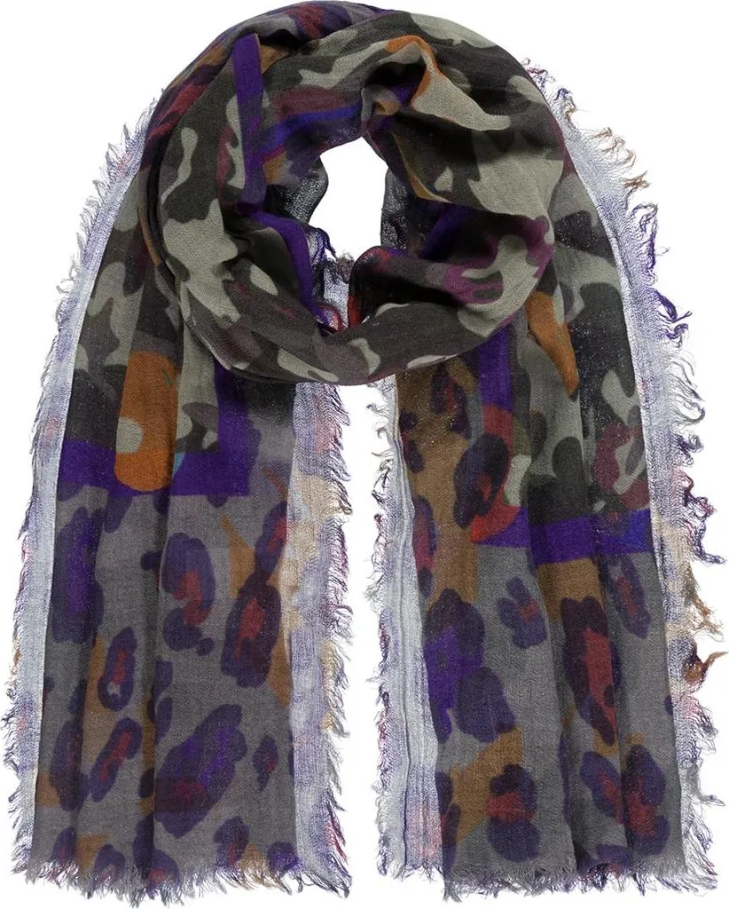 Sciarpa Passigatti con motivo camouflage leo, taglia ONESIZE