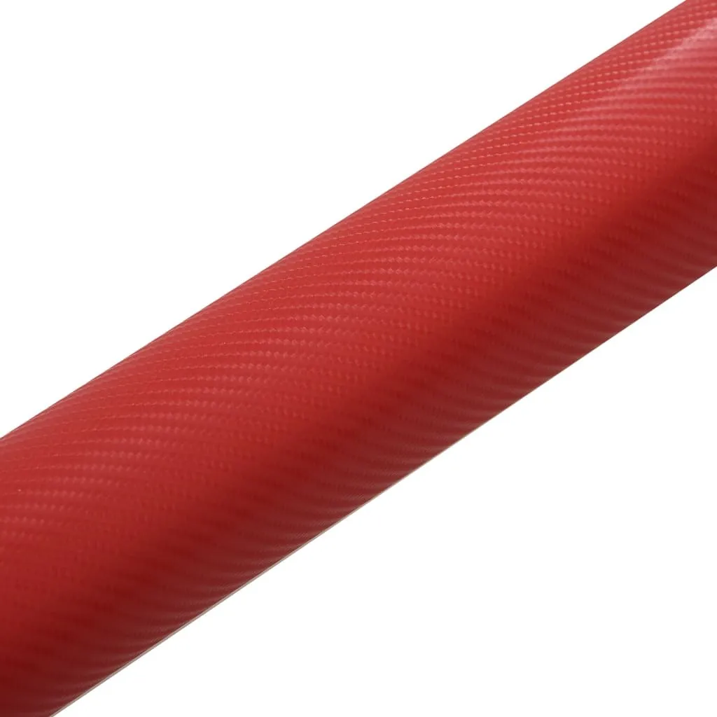 Revêtement Vinyle Rouge 4D 100x150 cm - Covering de Qualité Supérieure
