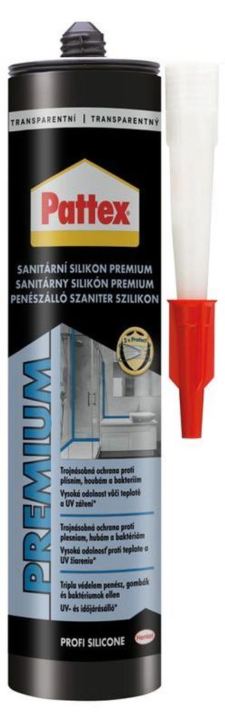 Silikon Pattex Premium, sanitär, transparent, 280 ml Produktbild 